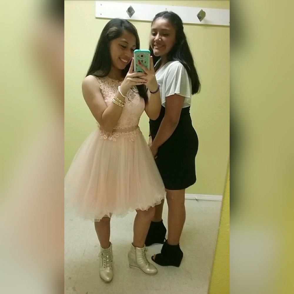 Pink party dress